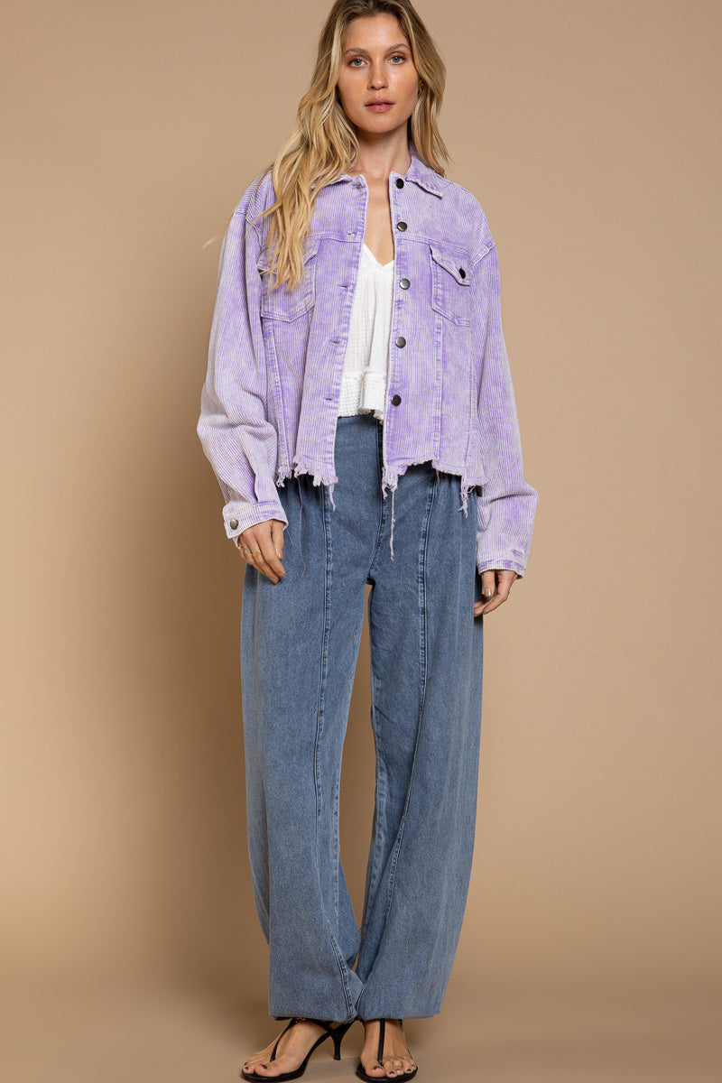 Designer Corduroy Trucker Jacket