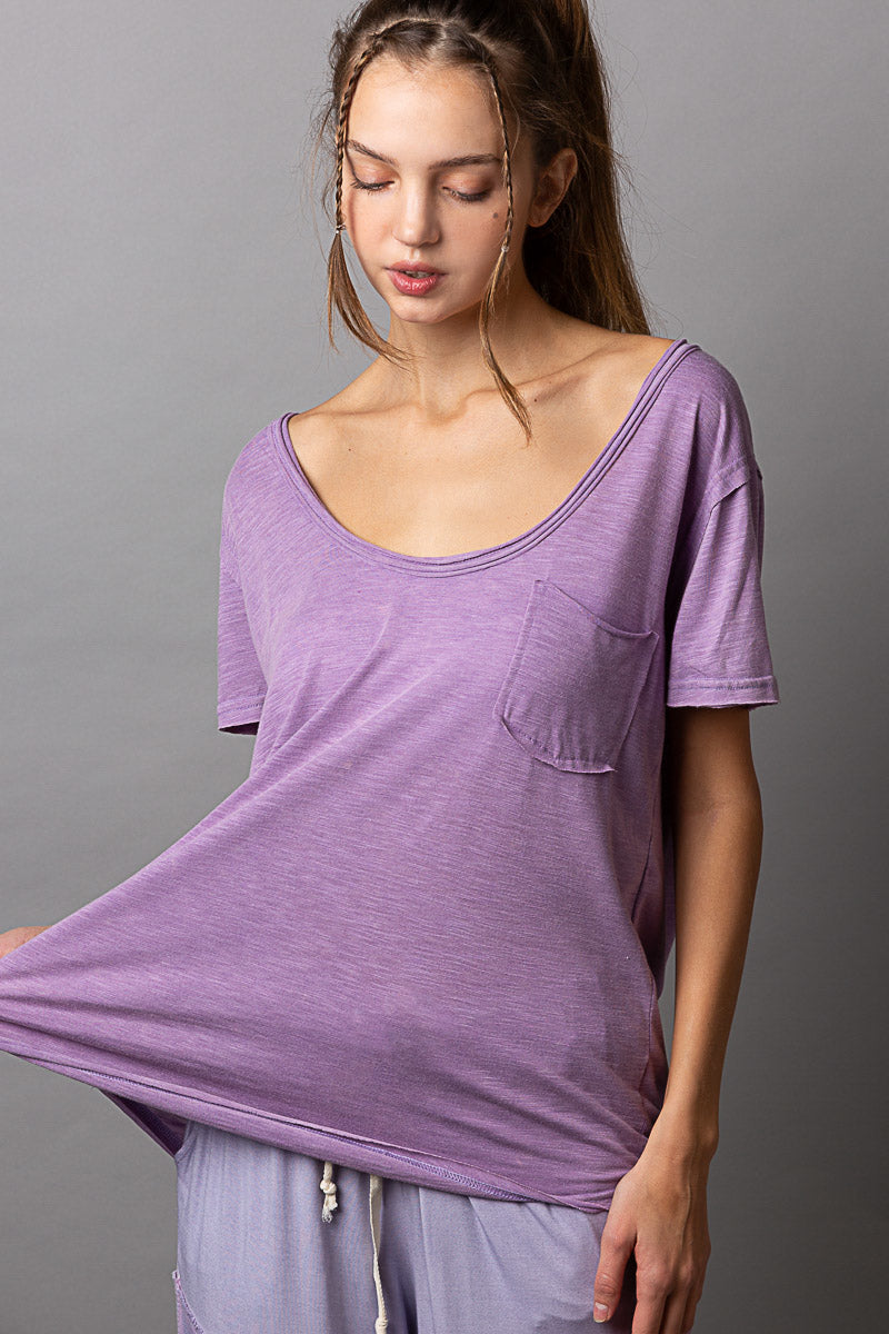 Short Sleeve scoop Neckline