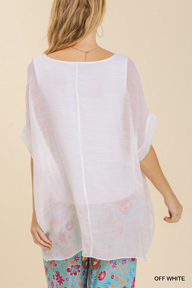 Short Dolman Sleeve Top