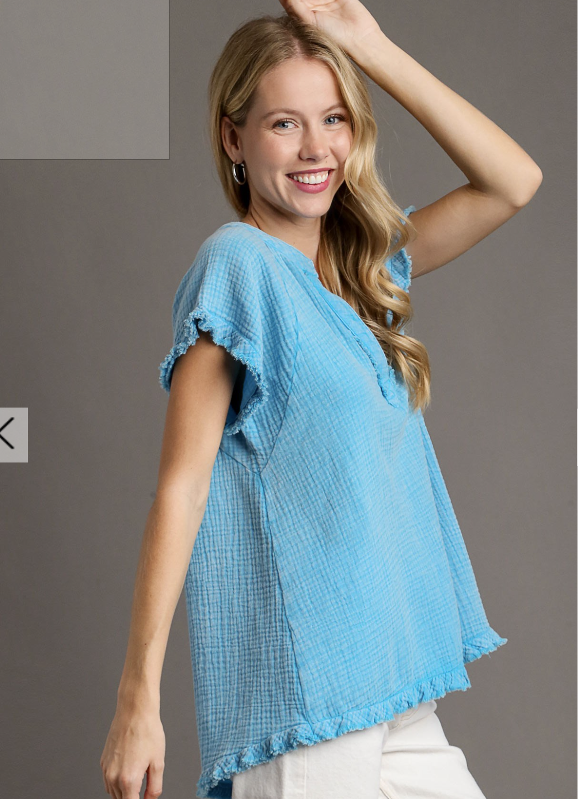 Frayed Hem Shirt