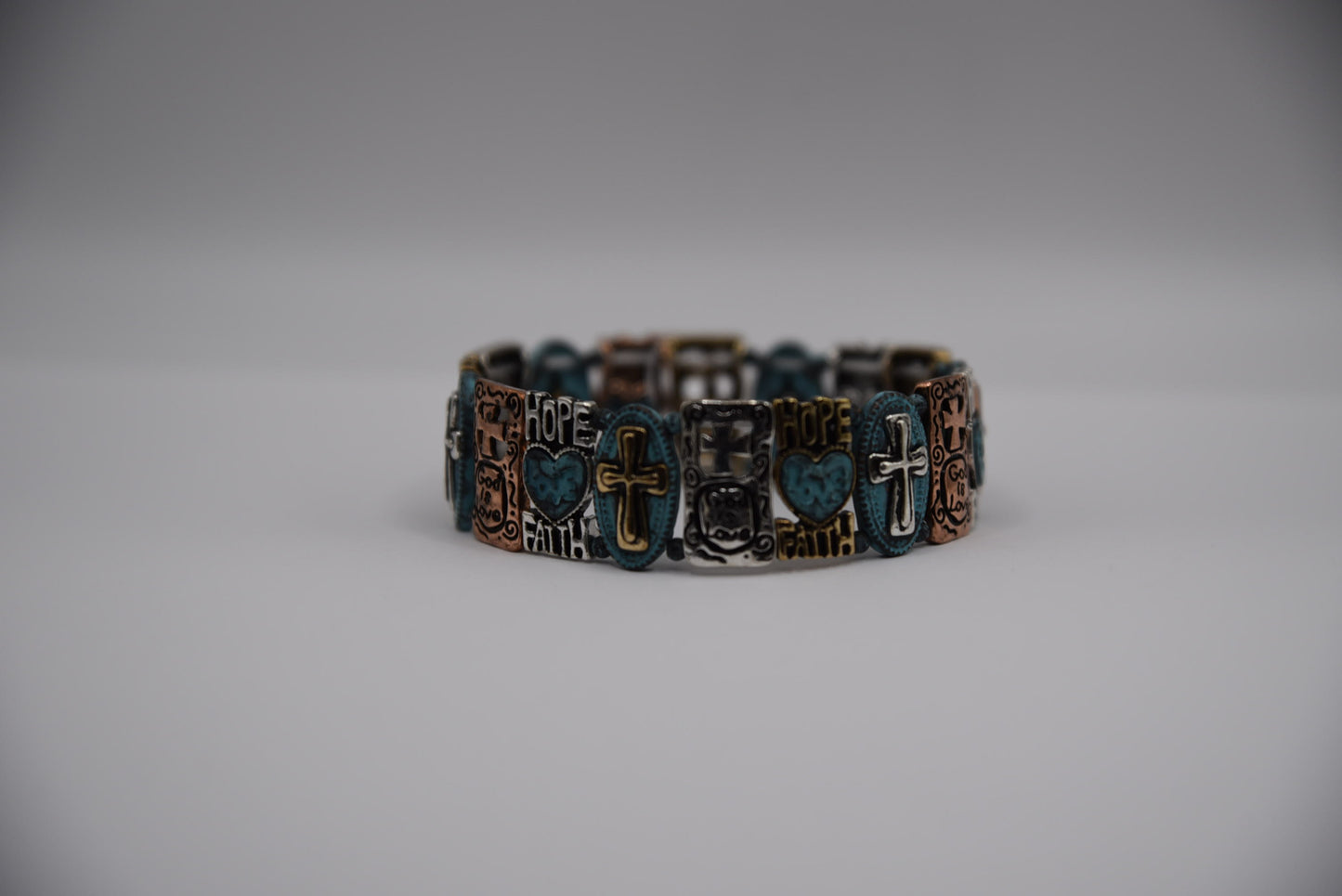 Bracelet Hope Faith Cross