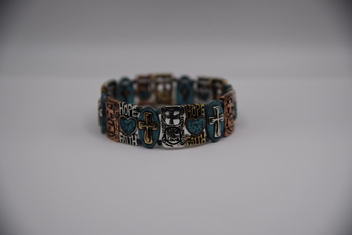 Bracelet Hope Faith Cross