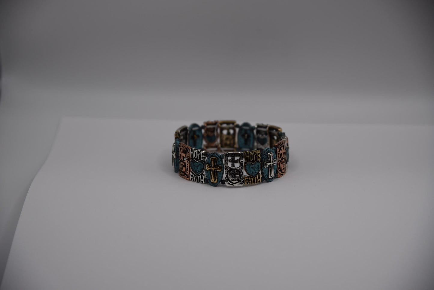 Bracelet Hope Faith Cross