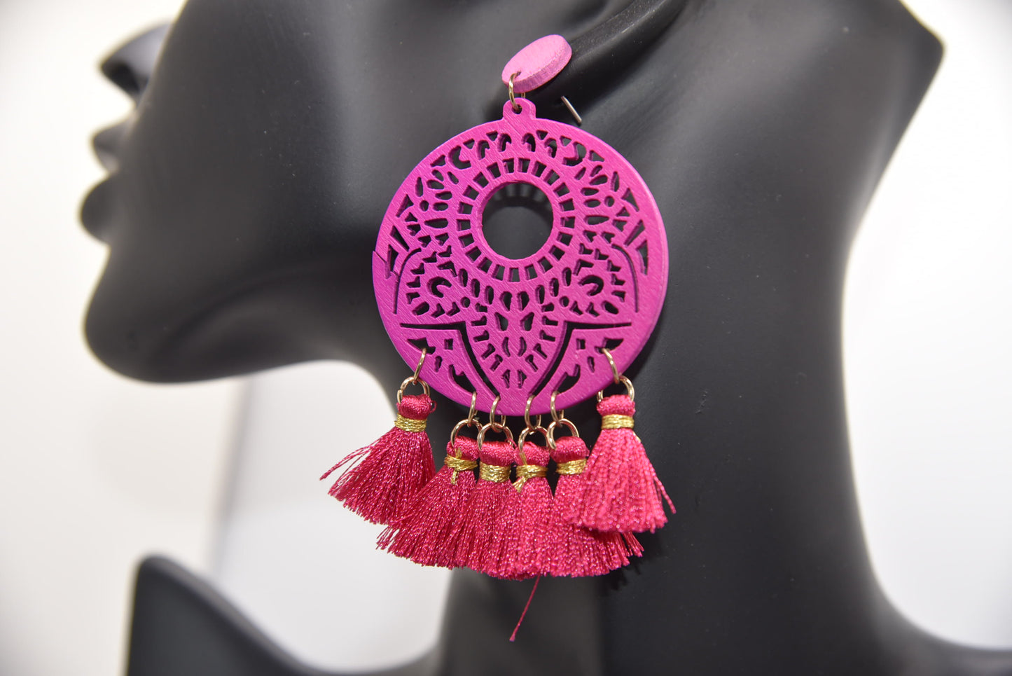 Multi Tassel Earring