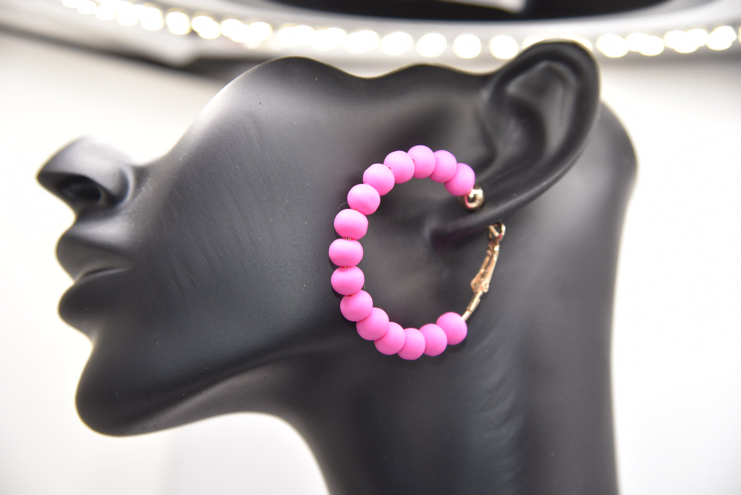 6mm Clay Ball Hoop Earrings