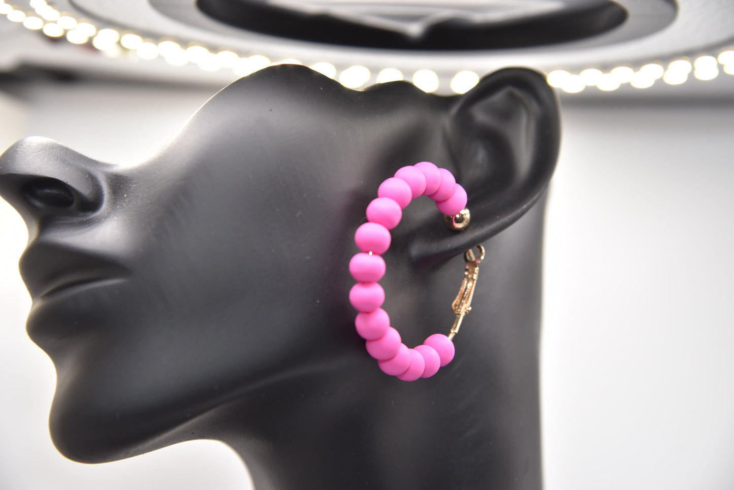 6mm Clay Ball Hoop Earrings