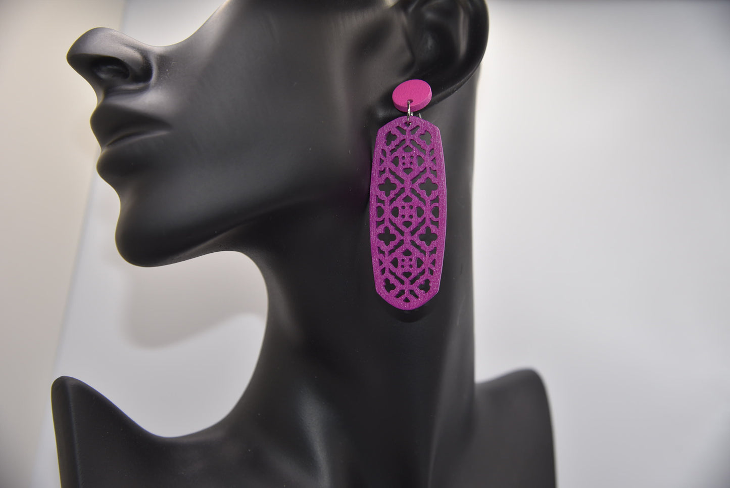 Long Wood Earrings