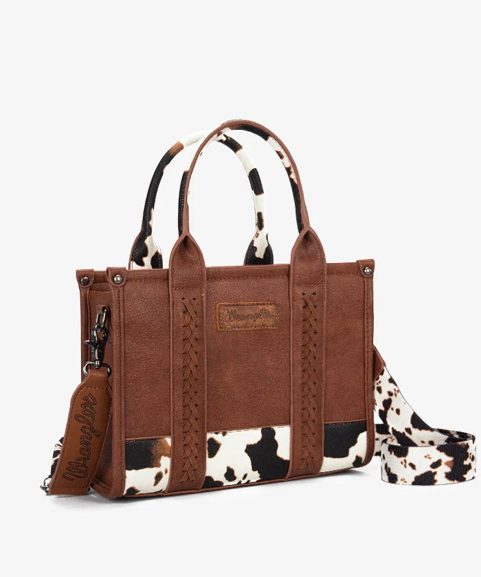 Wrangler Cow Print Concealed Carry Tote/Crossbody