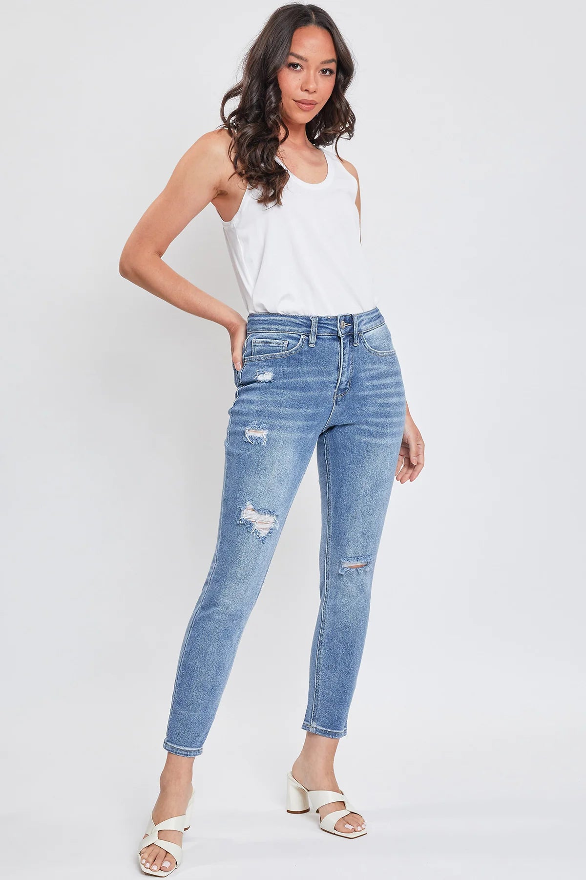 MISSY VINTAGE DREAM HIGH-RISE DISTRESSED SKINNY JEAN