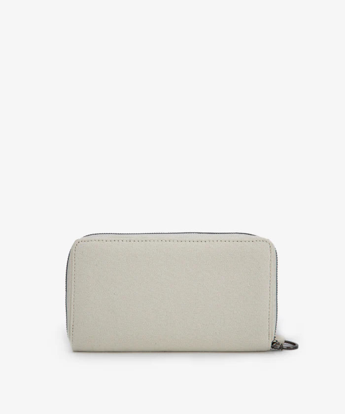 Wrangler Letters Embroidered Canvas Wristlet