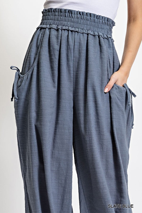 GiGio Voluminous Relaxed Fit Pant with Side Pocket