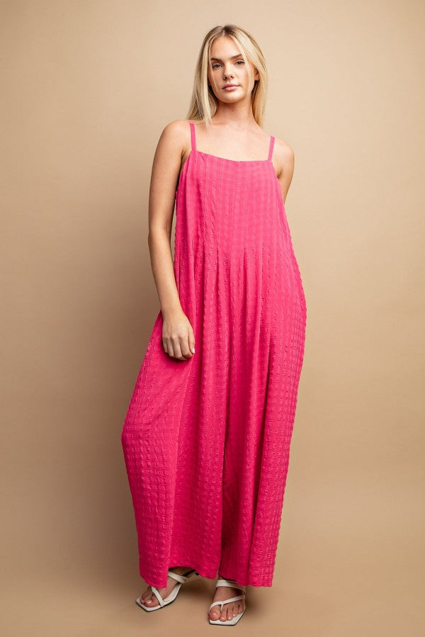 Sleeveless Jumpsuit side button