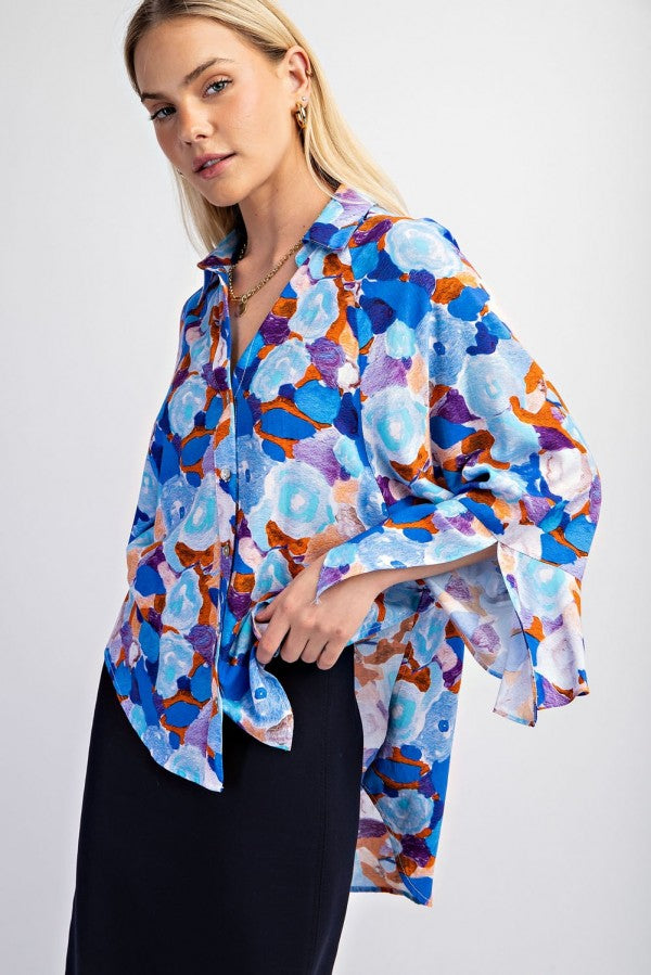 Short Sleeve Floral Print