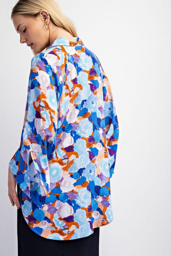 Short Sleeve Floral Print