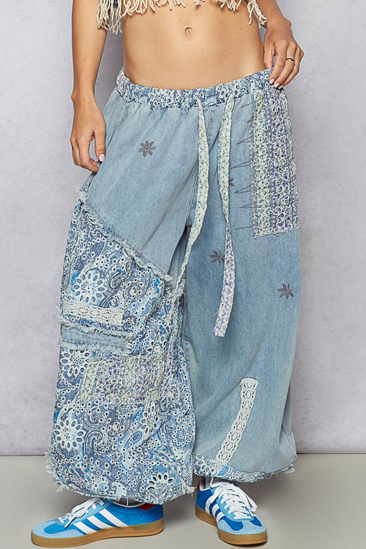 Patch Work Jogger Pant