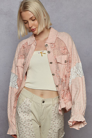 Jacket Top Balloon Sleeve