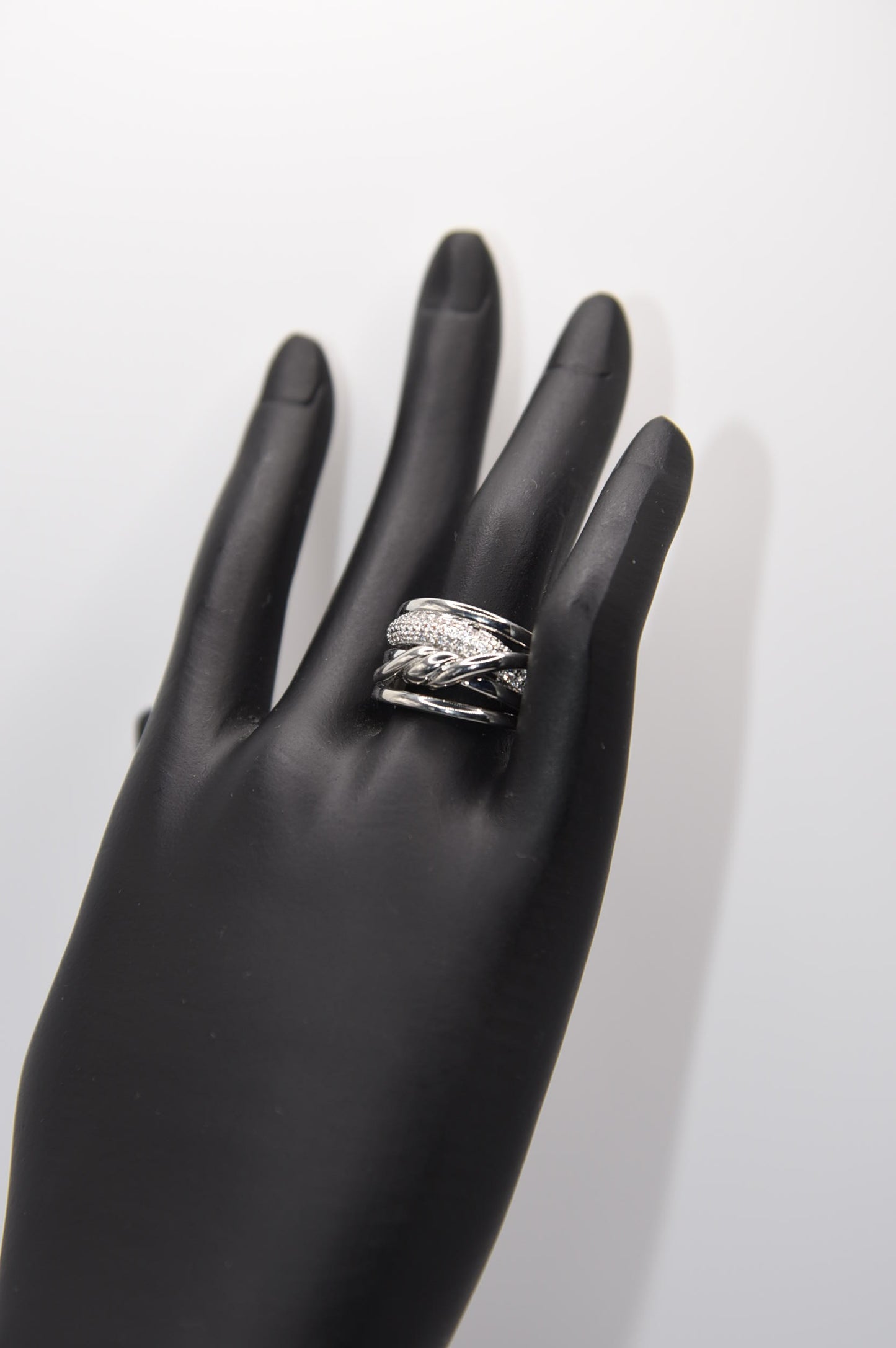 Sterling Silver Band with Twist