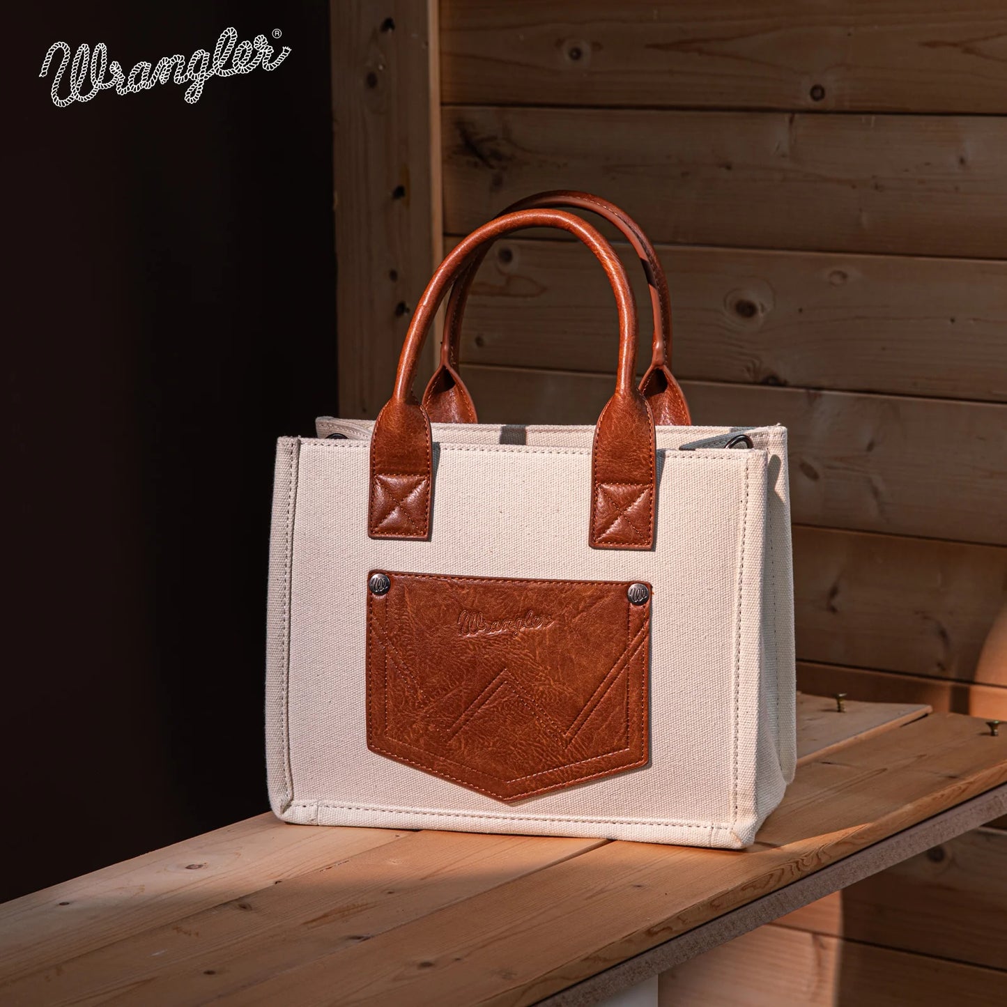 Vintage Wrangler Canvas Tote//Crossbody