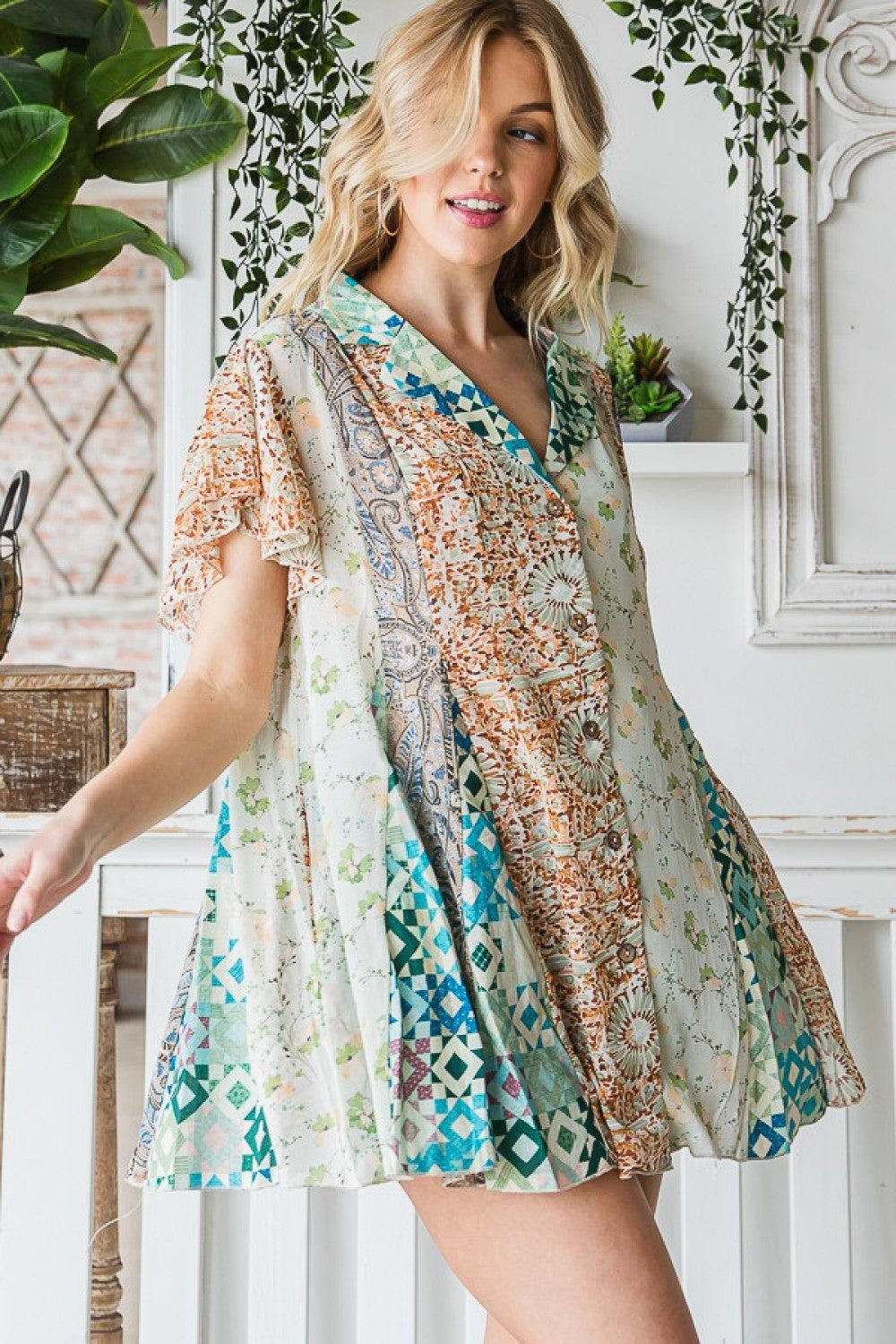 PRINT TUNIC SHIRT