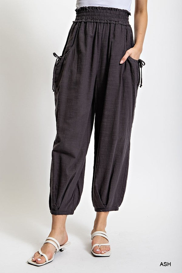 GiGio Voluminous Relaxed Fit Pant with Side Pocket